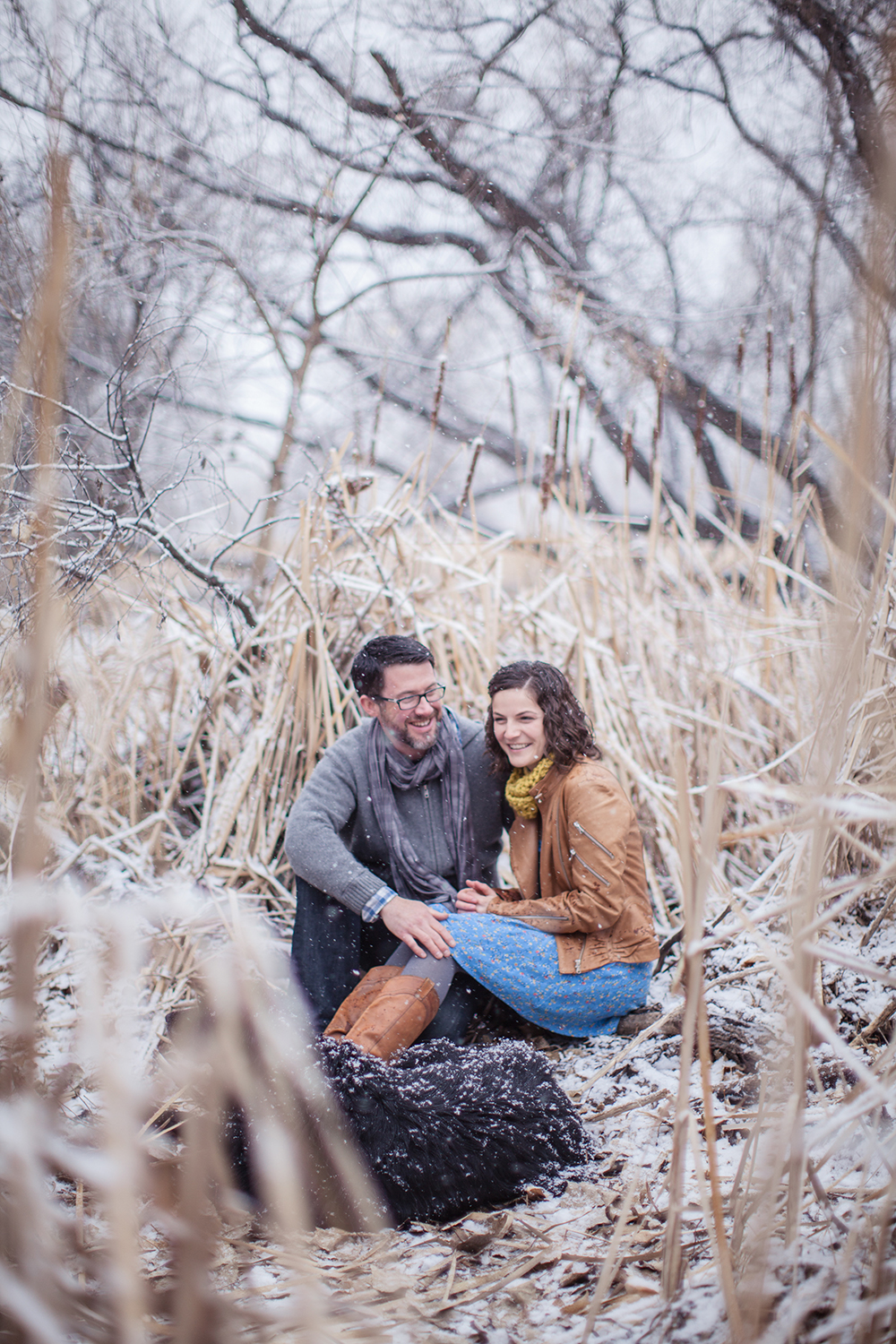 Snowy Engagement Session - Grace Combs Photography