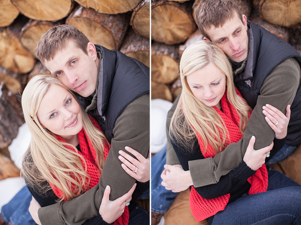 Grace Combs Photography - Colorado Winter Cabin Engagement Session