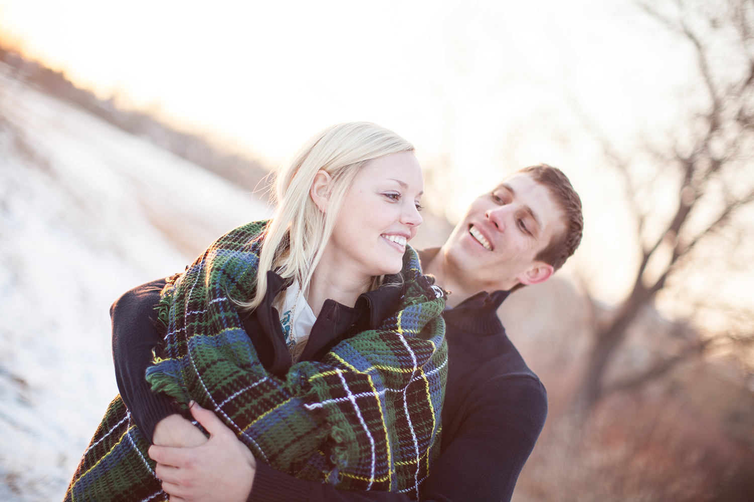Grace Combs Photography - Colorado Winter Cabin Engagement Session